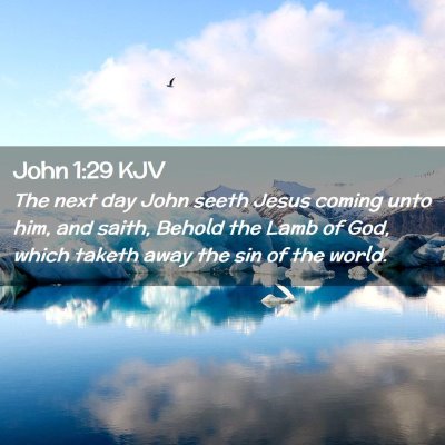 John 1:29 KJV Free Bible Images