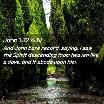 John 1:32 KJV Free Bible Images