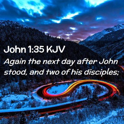 John 1:35 KJV Free Bible Images