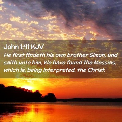 John 1:41 KJV Free Bible Images