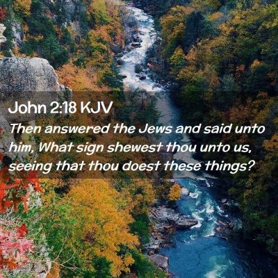 John 2:18 KJV Free Bible Images