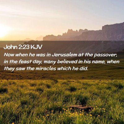 John 2:23 KJV Free Bible Images