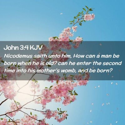 John 3:4 KJV Free Bible Images