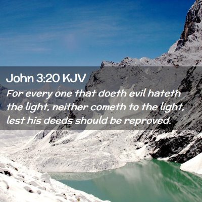 John 3:20 KJV Free Bible Images