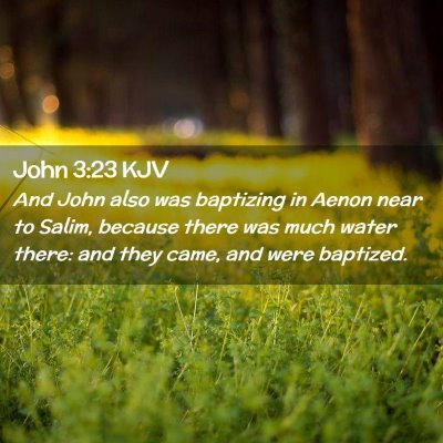 John 3:23 KJV Free Bible Images