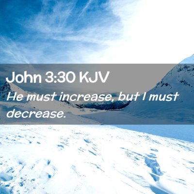 John 3:30 KJV Free Bible Images