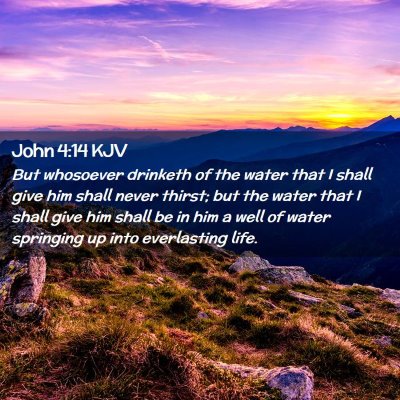 John 4:14 KJV Free Bible Images