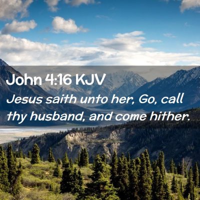 John 4:16 KJV Free Bible Images