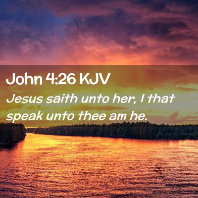 John 4:26 KJV Free Bible Images