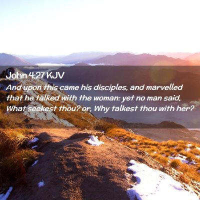 John 4:27 KJV Free Bible Images