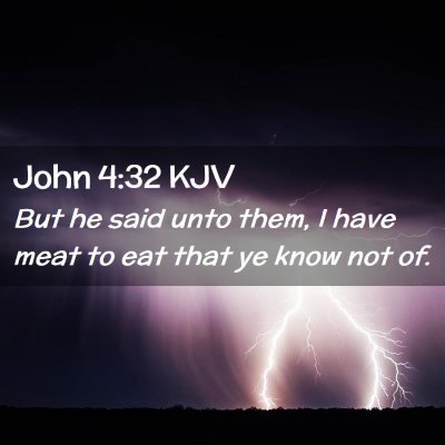 John 4:32 KJV Free Bible Images