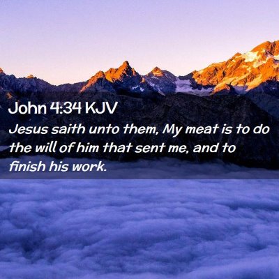 John 4:34 KJV Free Bible Images