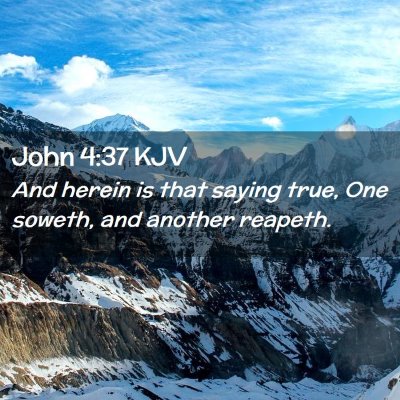 John 4:37 KJV Free Bible Images