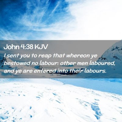 John 4:38 KJV Free Bible Images