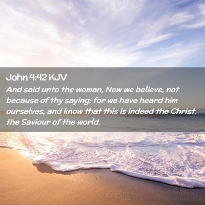 John 4:42 KJV Free Bible Images