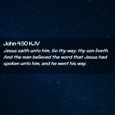 John 4:50 KJV Free Bible Images