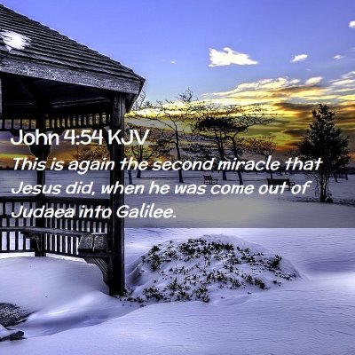 John 4:54 KJV Free Bible Images