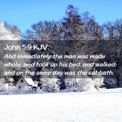 John 5:9 KJV Free Bible Images