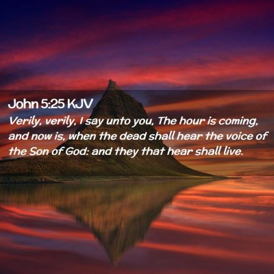 John 5:25 KJV Free Bible Images