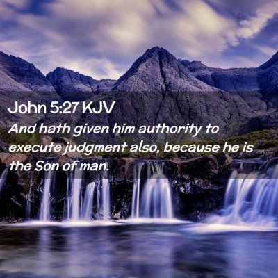 John 5:27 KJV Free Bible Images