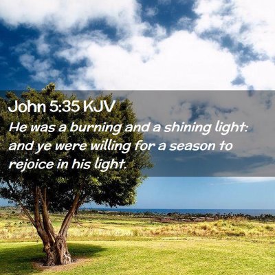 John 5:35 KJV Free Bible Images