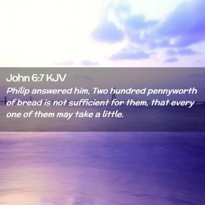 John 6:7 KJV Free Bible Images