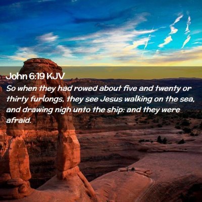 John 6:19 KJV Free Bible Images