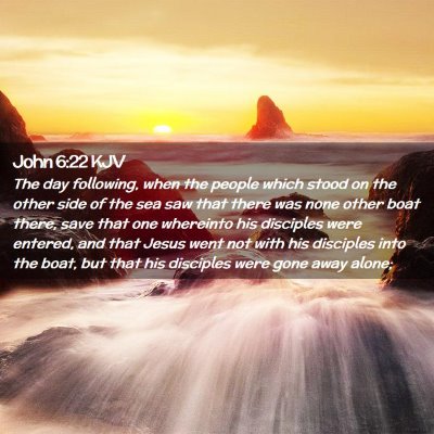 John 6:22 KJV Free Bible Images