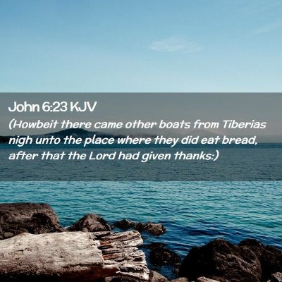 John 6:23 KJV Free Bible Images