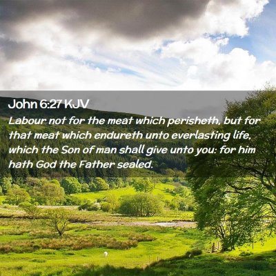 John 6:27 KJV Free Bible Images