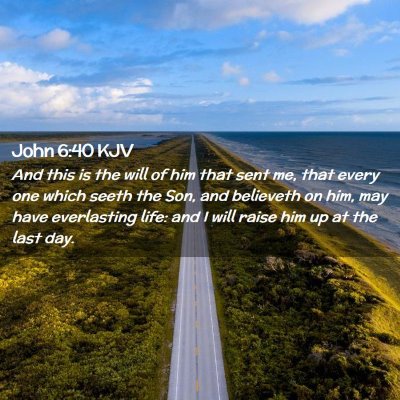 John 6:40 KJV Free Bible Images