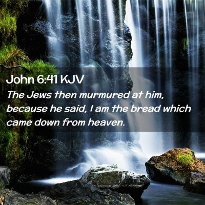 John 6:41 KJV Free Bible Images