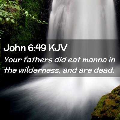 John 6:49 KJV Free Bible Images