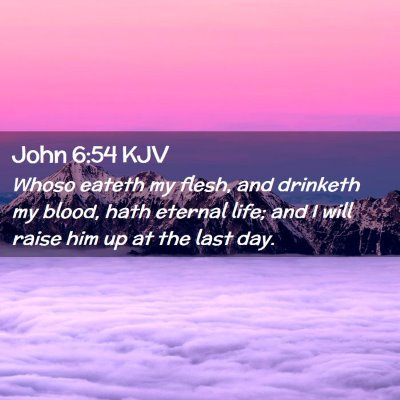 John 6:54 KJV Free Bible Images