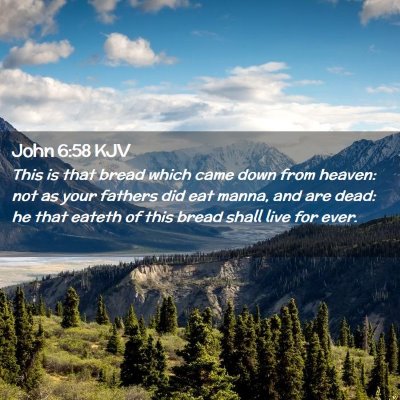 John 6:58 KJV Free Bible Images