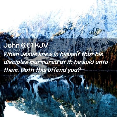 John 6:61 KJV Free Bible Images