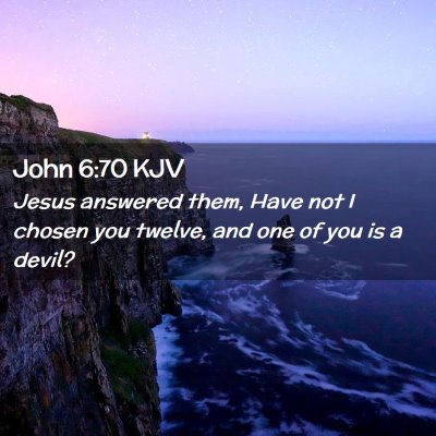 John 6:70 KJV Free Bible Images