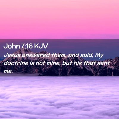 John 7:16 KJV Free Bible Images