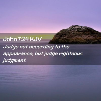 John 7:24 KJV Free Bible Images