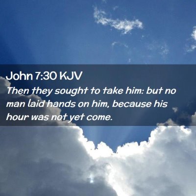 John 7:30 KJV Free Bible Images