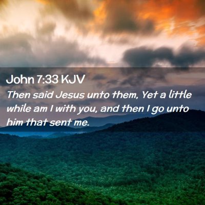 John 7:33 KJV Free Bible Images