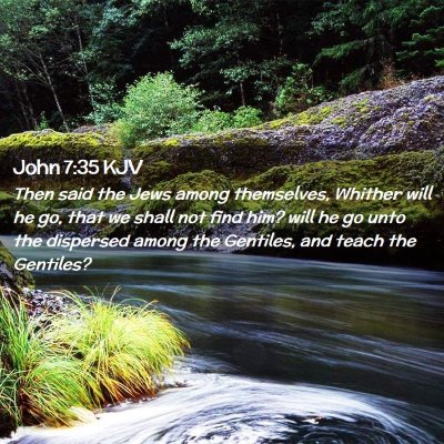 John 7:35 KJV Free Bible Images