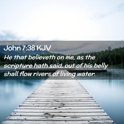 John 7:38 KJV Free Bible Images