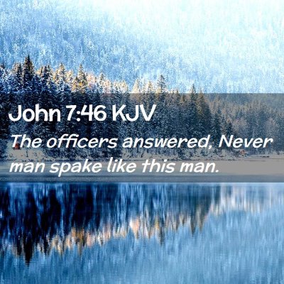 John 7:46 KJV Free Bible Images