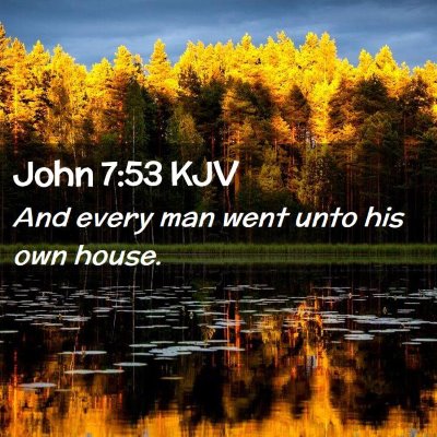 John 7:53 KJV Free Bible Images