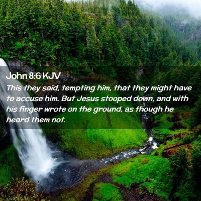 John 8:6 KJV Free Bible Images