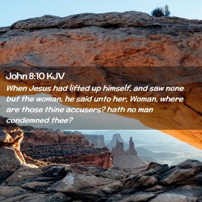 John 8:10 KJV Free Bible Images