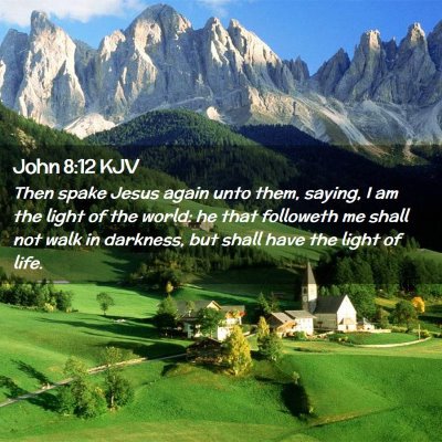 John 8:12 KJV Free Bible Images