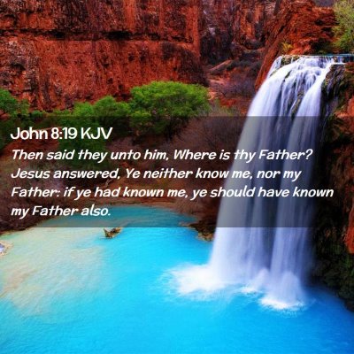 John 8:19 KJV Free Bible Images