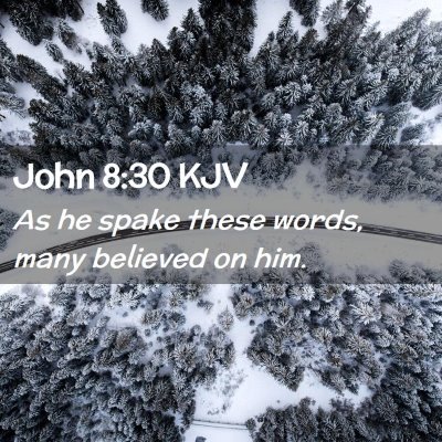 John 8:30 KJV Free Bible Images